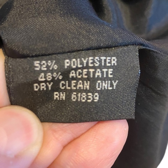 Teri Jon Black High Collar Fit & Flare Women’s Size 12 - Picture 7 of 12